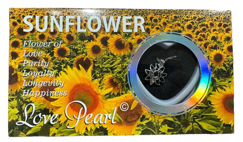 Love Pearl Sunflower Necklace
