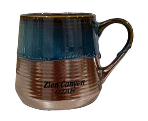 Wide Metallic Glaze Mug