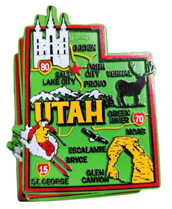 Colorful Utah Collectable Magnet