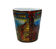 Zion Overlook Stained Glass Shot Glass