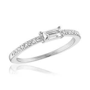 Stack Ring - Style 104 - Petite Baugette & CZ