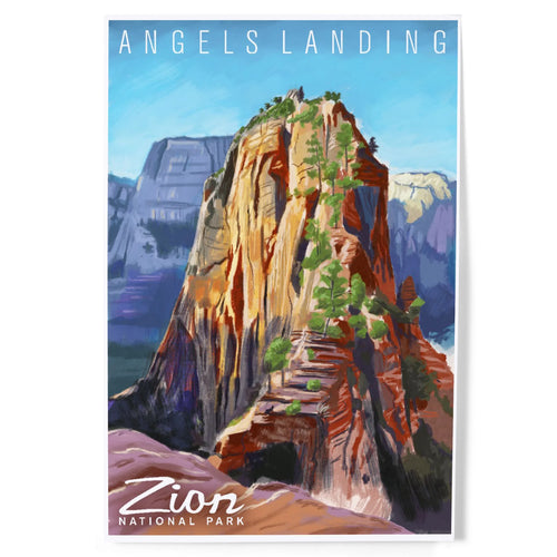 Angels Landing Oil Painting Magnet