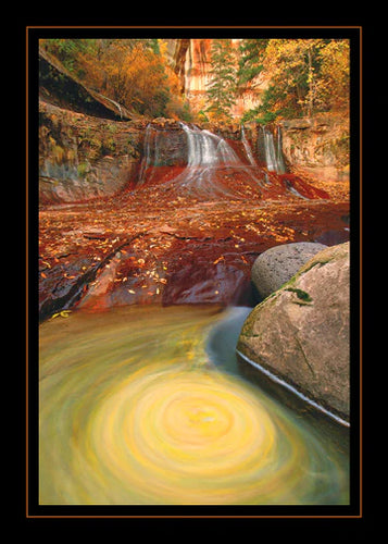 Autumn Whirlpool Zion Greeting Card