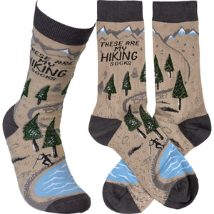 These Are My Hiking Socks - Crew Socks
