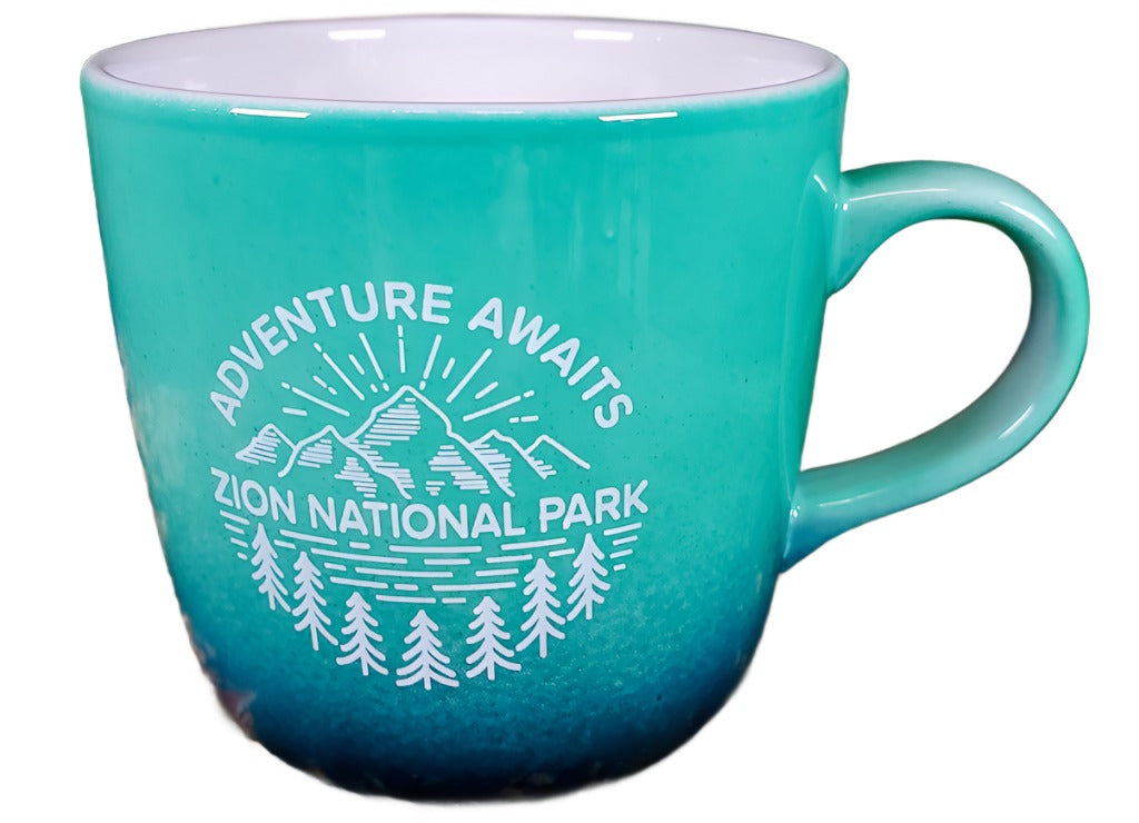 Adventure Awaits Zion Ombre Mug* Opal