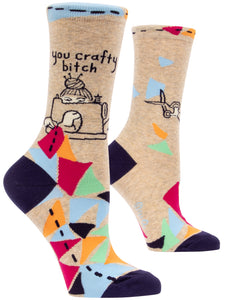 You Crafty Bitch - Women's Crew Socks