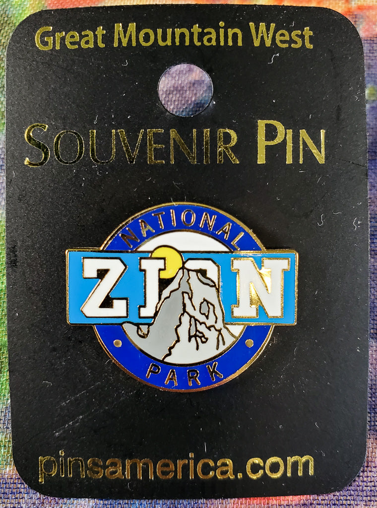 Zion National Park Circle Souvenir Pin