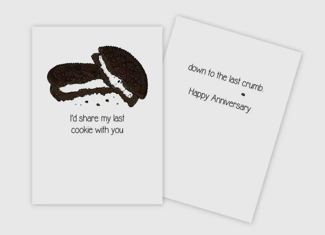 Share My Cookie Anniversary Card