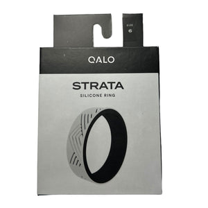 Womens White/Black Mountain Strata Ring