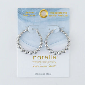 Bubble Hoop Pin Catch Earring