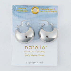 Bowl Pin Catch Hoop Earring