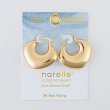 Geometric Pin Catch Hoop Earring