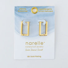 Rectangle Pin Catch Earring Hoop