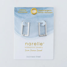 Rectangle Pin Catch Earring Hoop