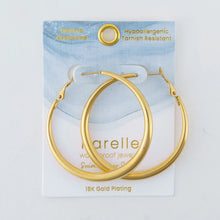 Vintage Chunky Pin Catch Hoop Earring