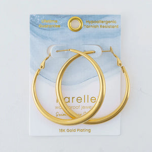 Vintage Chunky Pin Catch Hoop Earring