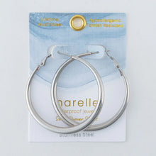 Vintage Chunky Pin Catch Hoop Earring