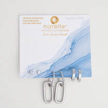 Double Linked Hoop Trio Earrings