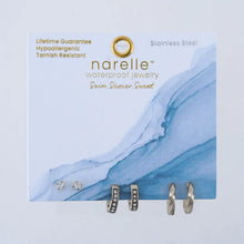 Pave Hoop Trio Earrings