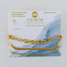 Multi Paper Clip, Snake and Dainty Chain Bracelet Set