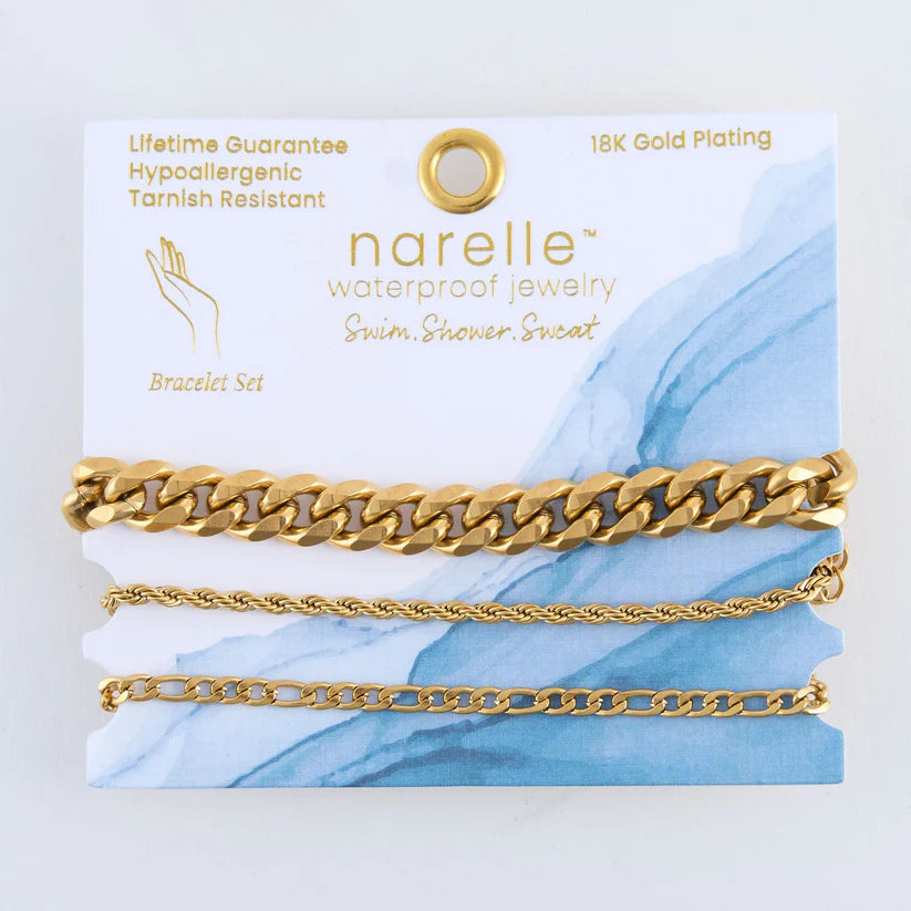 Chunky, Figaro and Dainty Chain Bracelet
