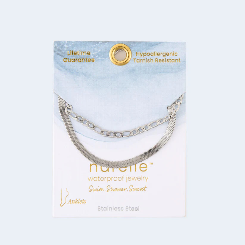 2 Row Snake Chain Anklet