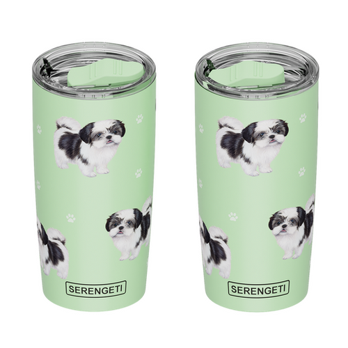 Shih Tzu, black Tumbler