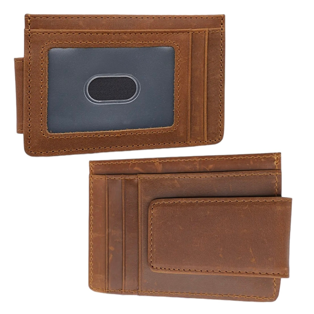 Zion Leather Wallet Magnet Clip