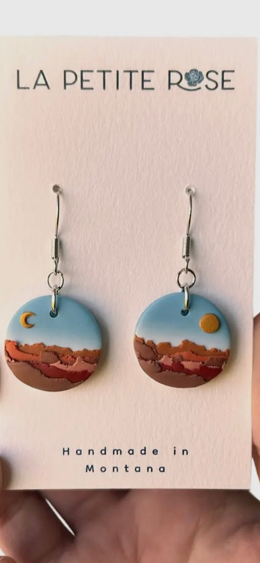 Desert Landscape Dangle Earrings