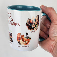 Utah's Mighty Five National Parks Coffee Mug
