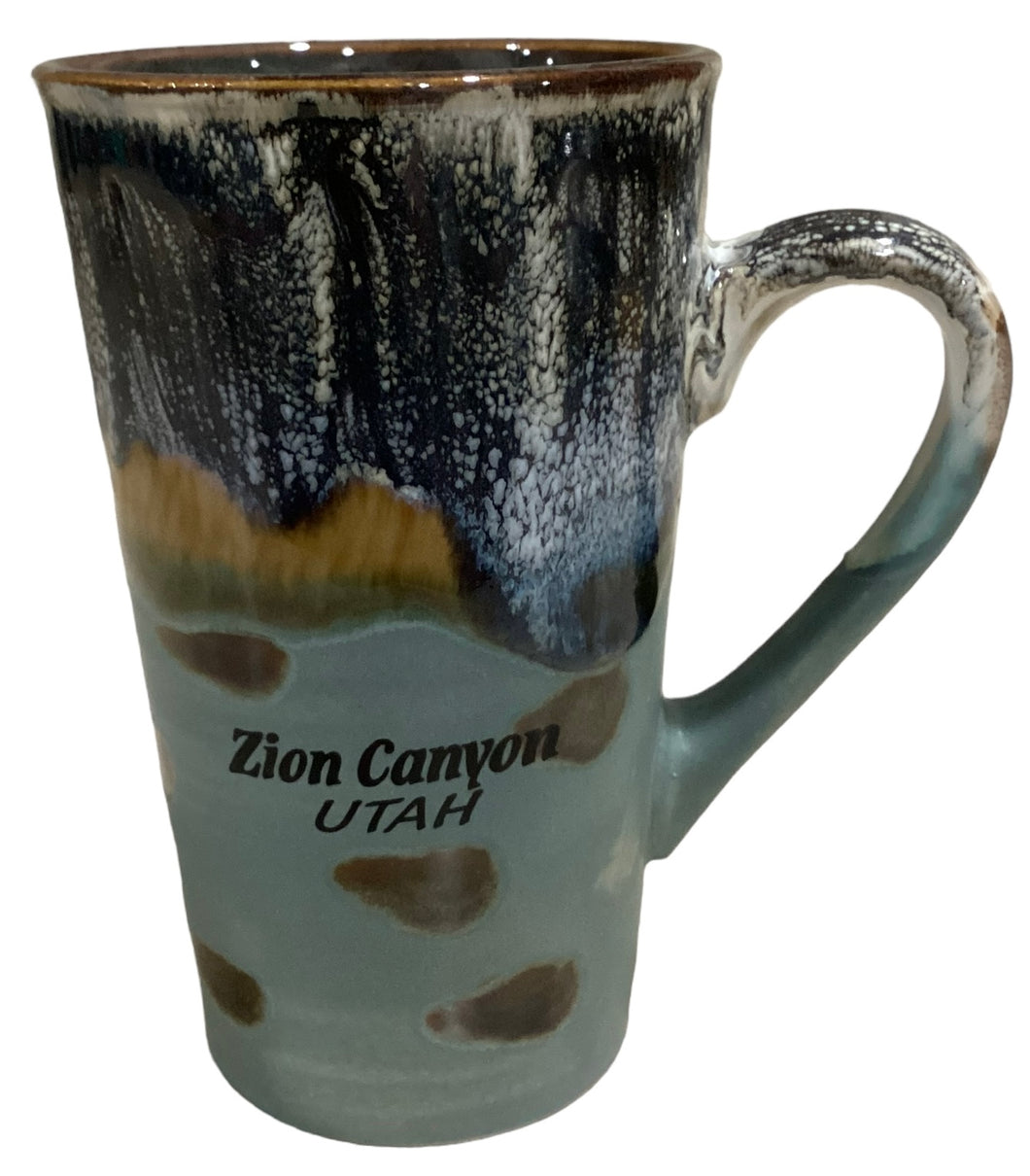 Wood Two-Toned Drip Mug