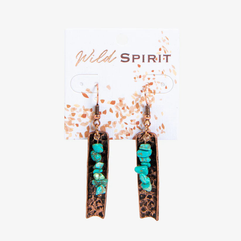 Turquoise Bar Earrings