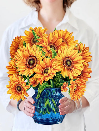 Sunflowers Vase Paper Flower Arrangement