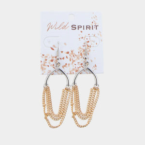 Silver/Gold Chandelier Earrings