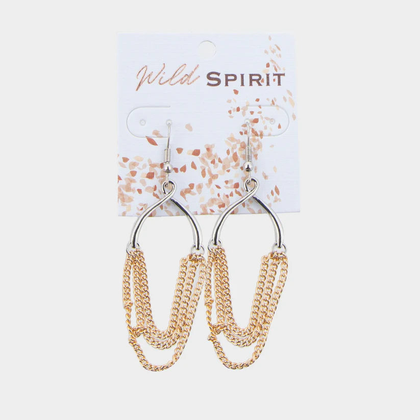 Silver/Gold Chandelier Earrings