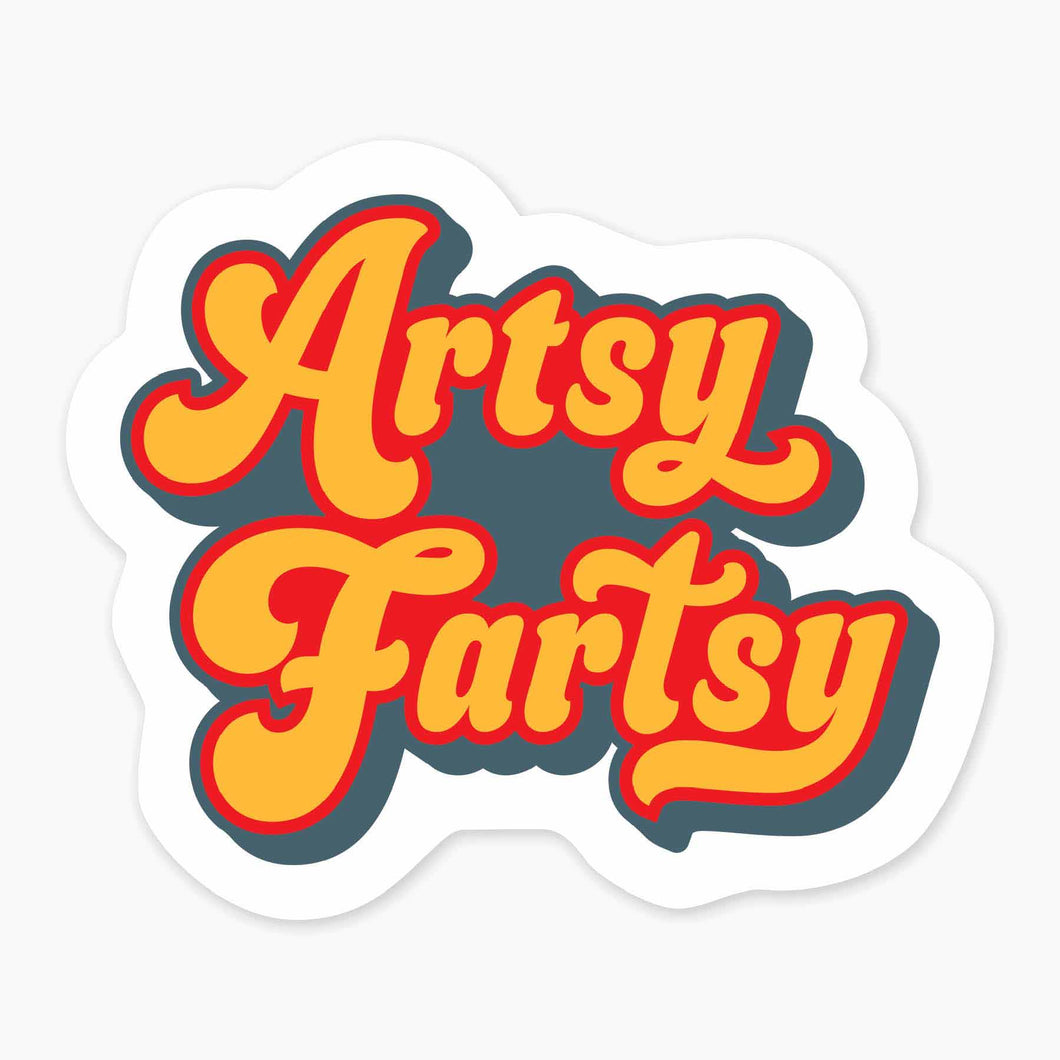 Artsy Fartsy Sticker