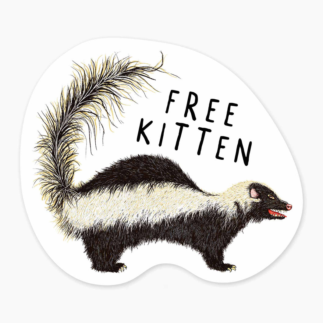 Free Kitten Sticker