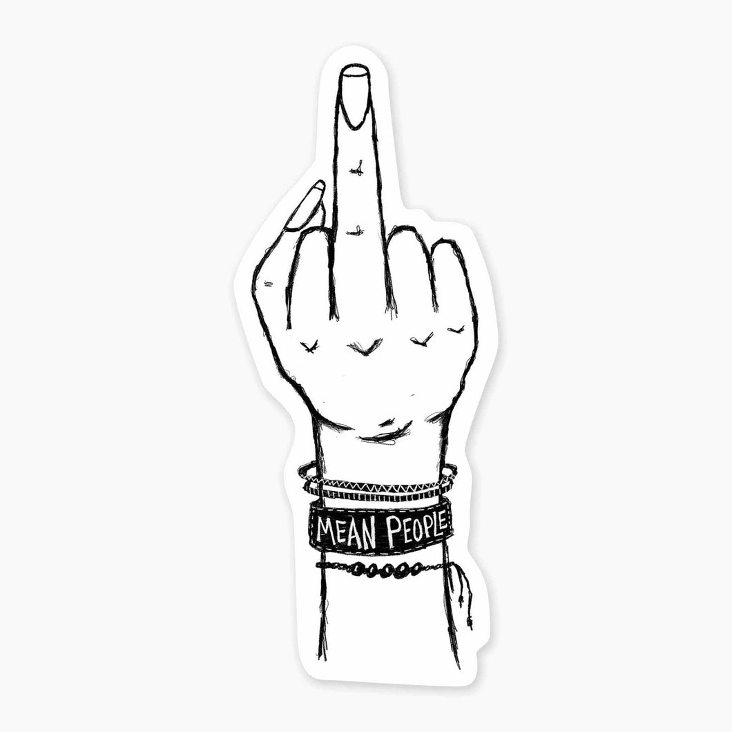 Mean People Sticker