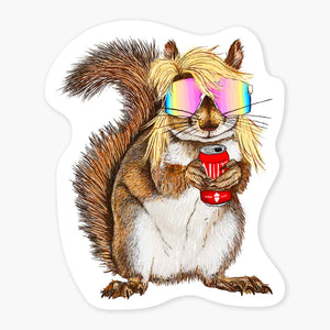 Mullet Squirel Sticker