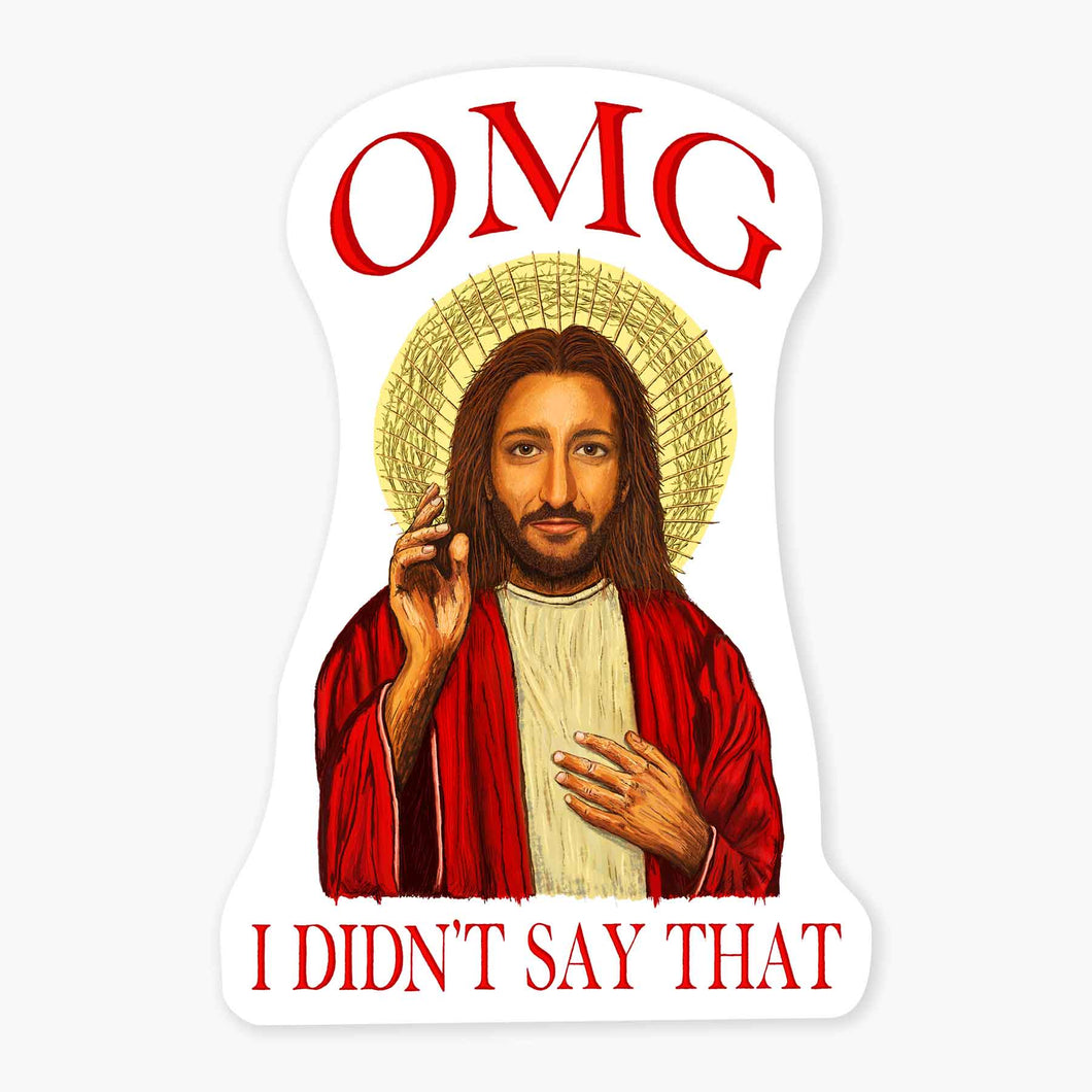 OMG Jesus Sticker