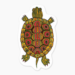 Painted Turtle Sticker