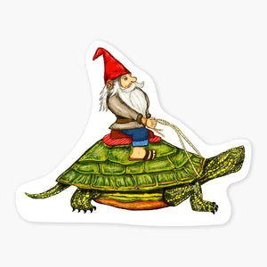 Turtle Rider Sticker