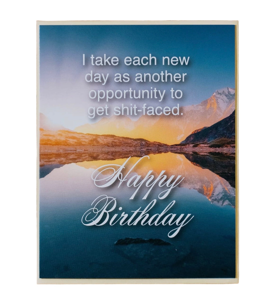 Shit Faced Subtext Greeting Card