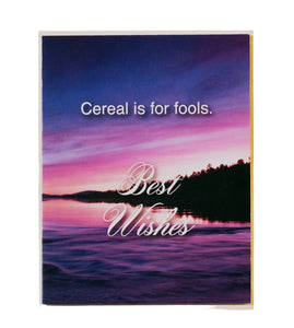 Cereal Subtext Greeting Card