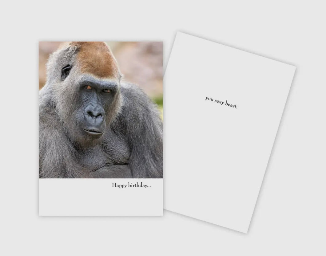 Sexy Beast Birthday Card