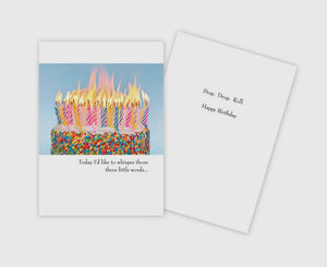 Three Little Words Birthday Card
