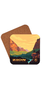 Zion 100th Anniversary Wooden Coaster