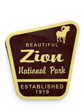 Scenic Zion Sign Sticker