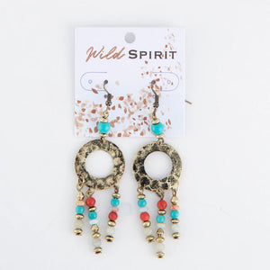 Hammered Chandelier Earrings