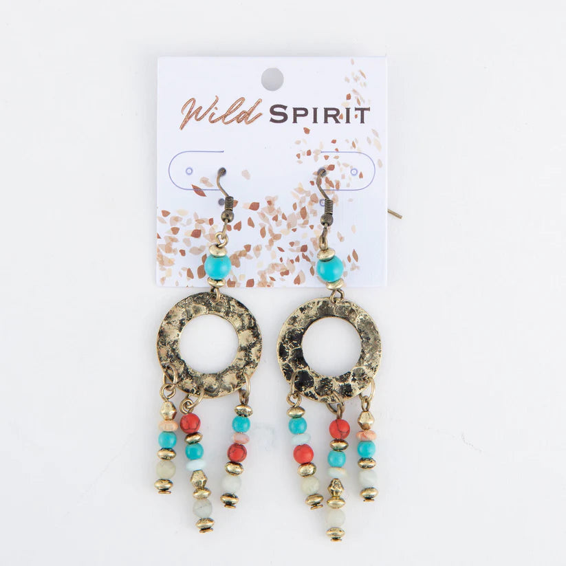 Hammered Chandelier Earrings